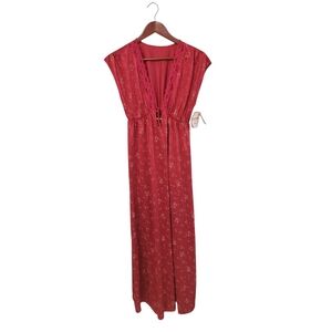 Vintage Tom Bezduda For Barad Union Made NWT Romatic Lace Nightgown‎ Size L